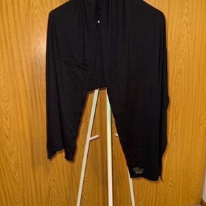 Black Jersey Hijab Shawl Scarf Wrap